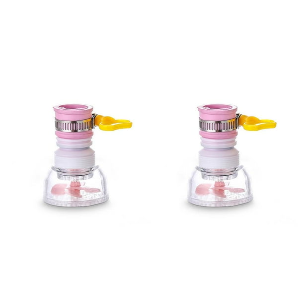 Grifo de lavabo Inteprter 360 grados rosa 2piezas