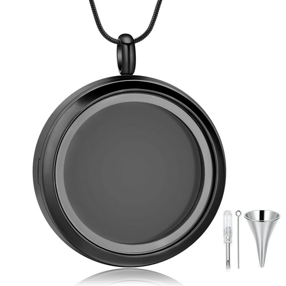 Photo Pendant Circle Cremation Pendant Small Urns For Ashes Keepsake Urn Necklace Cremation Jewellery Urns