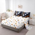 thumbnail image 5 of Manfei Spooky Forest Ghost King Bedding for Teens, Neon Halloween Pumpkin Print King Bed in a Bag, Halloween Reversible, 7-Piece, 5 of 7