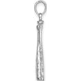 thumbnail image 2 of 14K White Gold 2-D Baseball Charm (22.4 X 11.8) Made In United States c2662w, 2 of 5