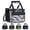 White-Camo, variant on Holuxer Insulated Lunch Box for Men, Tactical Lunch bag for Women Lunch Cooler Bags with Adjustable Shoulder Strap - Reusable Waterproof Leakproof Large Lunchbox for Work Picnic School, Black
