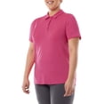 thumbnail image 6 of Athletic Works Women's Plus Active Short Sleeve Lightweight Polo Shirt, size 1X-4X, 6 of 8