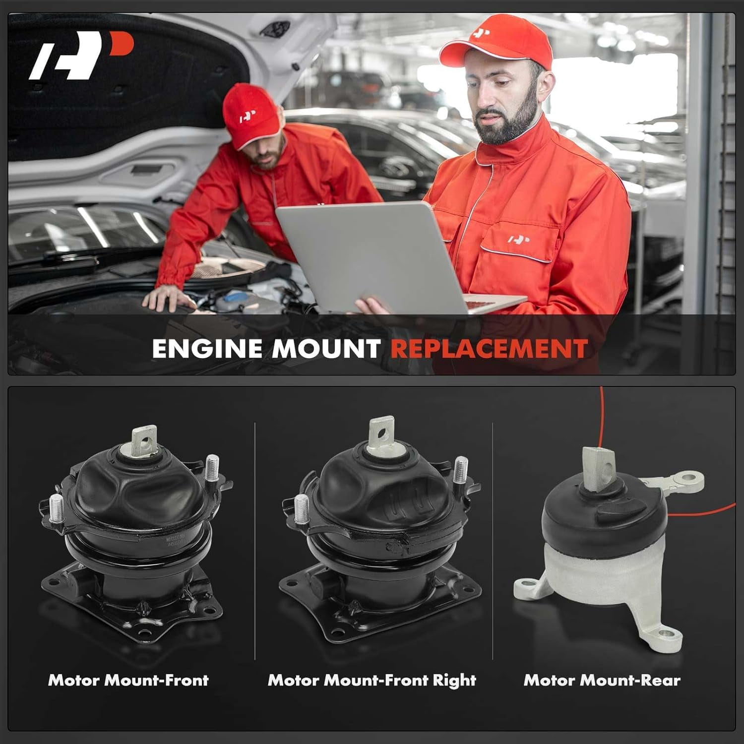 A-Premium Engine Motor Mount Set of 3 Compatible with Honda Pilot 2016-2022, Passport 2019-2022, Ridgeline 2017-2022, V6 3.5L