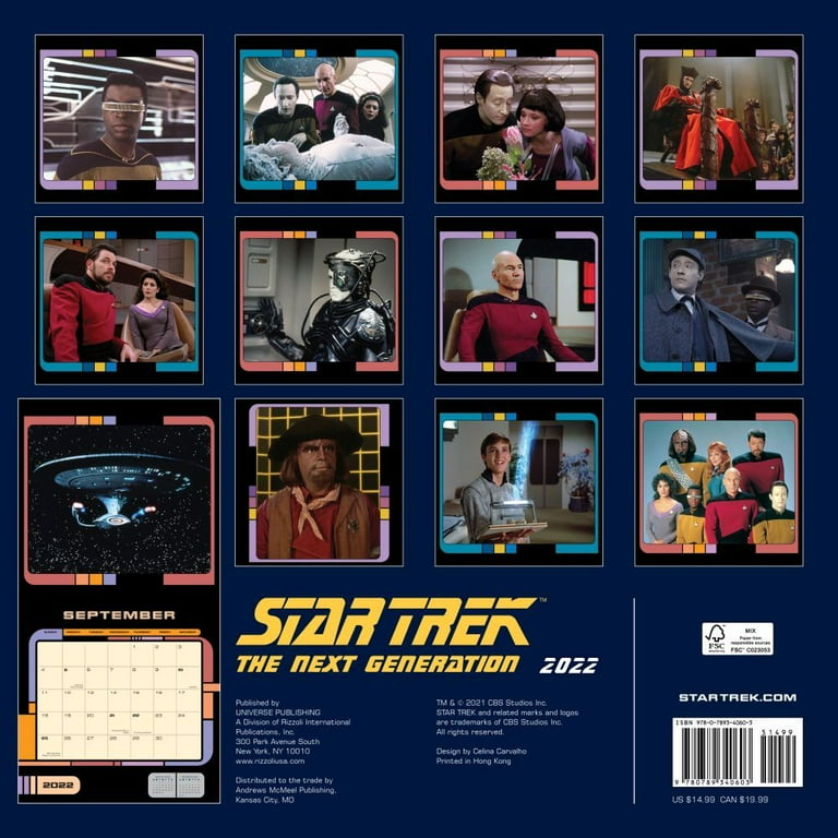 Star Trek: The Next Generation 2022 Wall Calendar (Calendar) - Walmart.com