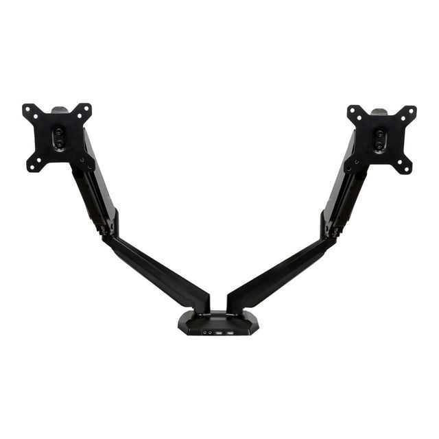 StarTech.com Support de Bureau à Double Bras pour Moniteur - Réglage de Hauteur à une Touche (ARMSLIMDUO) - Trousse de Montage - Bras Ajustable - pour Écran LCD - Aluminium - Noir - Taille d'Écran : 12 Pouces-32 Pouces - Montable sur Bureau - pour P/N : ACCSMNT, DK30A2DH, DK30C2DAGPD, DK30C2HAGPD, PXT101YUK, TB3DK2DP2, TB3DK2DPPD