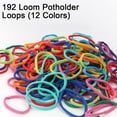 thumbnail image 3 of CHOK 192pieces Weaving Loom Loops Elastic Potholder Loops Assorted Colors, 3 of 7
