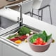 thumbnail image 5 of Large Food Grade Plastic Sink Drain Basket Set | Double Drainage Vegetable Fruit Colander Strainer Organizer | Storage Bin | 27x16x12cm | Easy Clean | 1 Piece | Red Yellow Green Gray, 5 of 6