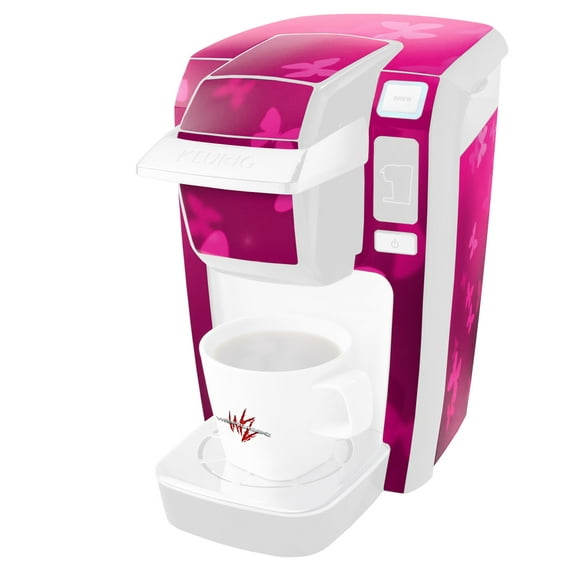 Bokeh Butterflies Hot Pink - Decal Style Vinyl Skin fits Keurig K10 / K15 Mini Plus Coffee Makers (KEURIG NOT INCLUDED)
