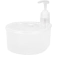 thumbnail image 2 of Clearance Kitchen Cleaning Supplies under $7 Soap Dispenser And Sponge Holder Easy Dispensing Multifunctional Non Slip Base 1L Dishwashing Soap Pump Dispenser For Home Bathroom, 2 of 8
