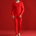thumbnail image 2 of Youmylove Men Sleepwear Homewear Winter Silk Wool Plush Thickened Thermal Underwear Set With Double Ground Down To Cold Heat Autumn Clothes Pants Nightwear Sleep Lounge Wear, 2 of 4