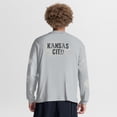 thumbnail image 2 of Men's Fanatics Gray Kansas City Chiefs Oversized Type Play Long Sleeve T-Shirt, 2 of 5
