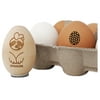 Polka Dot Easter Egg Egg Chicken Rubber Stamp - Small 3/4 Inch