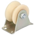 thumbnail image 3 of Groove Wheel, E Wheel Heavy Ball Bearing With 2.5mm Bracket For Various Lifting Equipment For Tower Crane Accessories For Moving Door For Wire Rope Guide Wheel, 3 of 8