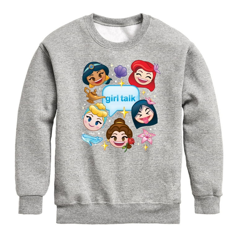 Kosciuszko kaustisk mangel Disney Emoji - Princess Girl Talk - Toddler And Youth Crewneck Fleece  Sweatshirt - Walmart.com