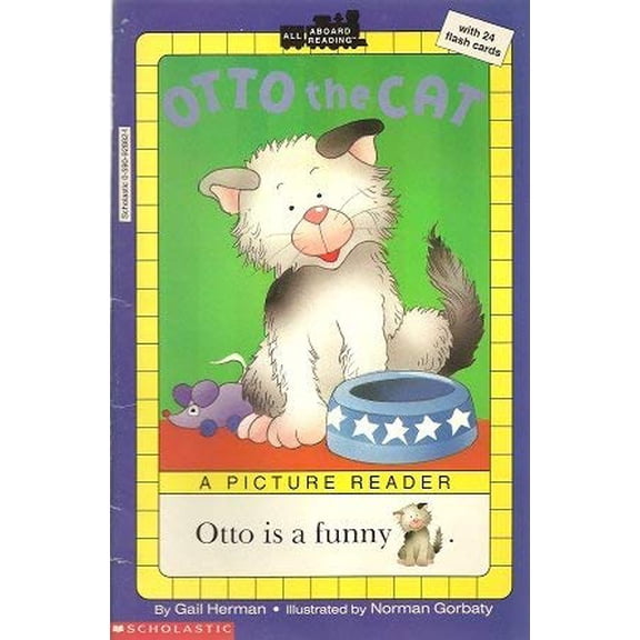Pre-Owned Otto is a Funny with 24 Flash Cards (Otto the Cat, All Aboard Reading), 9780590928823, 0590928821, Paperback,