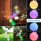 thumbnail image 4 of Worallymy cadena de luces LED campana de viento Solar lámpara de cuentas impermeable para exteriores jardín césped paisaje bombillas de bola Worallymy JD735804509, 4 of 7