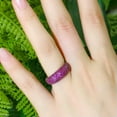 thumbnail image 4 of Adjuatble Pave Setting White Gold Plated Cubic Zircon Big Circle Ring for Brides, 4 of 9