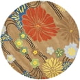 thumbnail image 4 of SAFAVIEH Soho Hazel Floral Wool Area Rug, Brown/Multi, 3'6" x 5'6", 4 of 10
