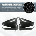 thumbnail image 4 of 1 Pair Car Rear View Mirror Cover Cap Overlay Black Carbon Fiber Pattern for Honda Civic 8th Gen 06-11, 4 of 6