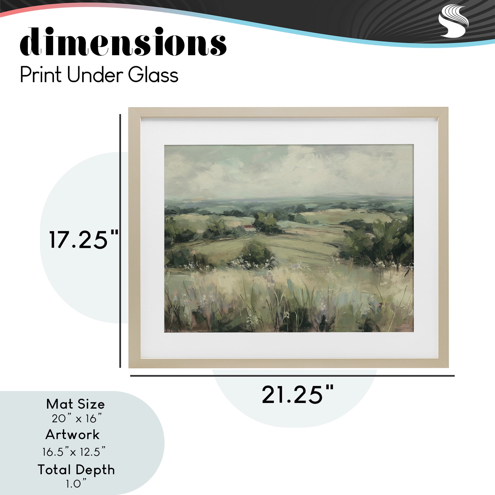 Stupell Industries Idyllic Green Pastures Birch Framed Print Under Glass, design by Svetlana Aleynikova