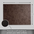 thumbnail image 4 of Luxurious Cloves Vegan Leather Placemats 4 Pack Look and Feel of Genuine Leather Infused with Copper, 4 of 6