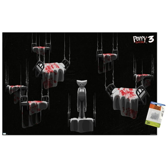 Poppy Playtime: Chapter 3 - Horror Wall Poster with Pushpins, 22.375" x 34"