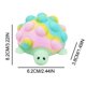 thumbnail image 2 of Bola de burbujas de empuje, tortuga de dibujos animados, Bola de estrés 3D, juguete de descompresión sensorial de silicona, juguete para aliviar la ansiedad para niños y adultos, 2 of 5