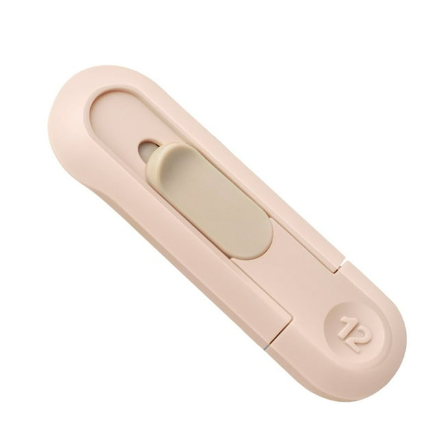1Pcs Pocket Knife Portable Safe Sturdy Auto-Retract Uncrate Student Penknife Office Stationery