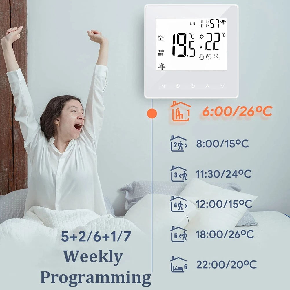 Smart Thermostat Temperature Water Electric Floor Heating Gas Boiler Controller