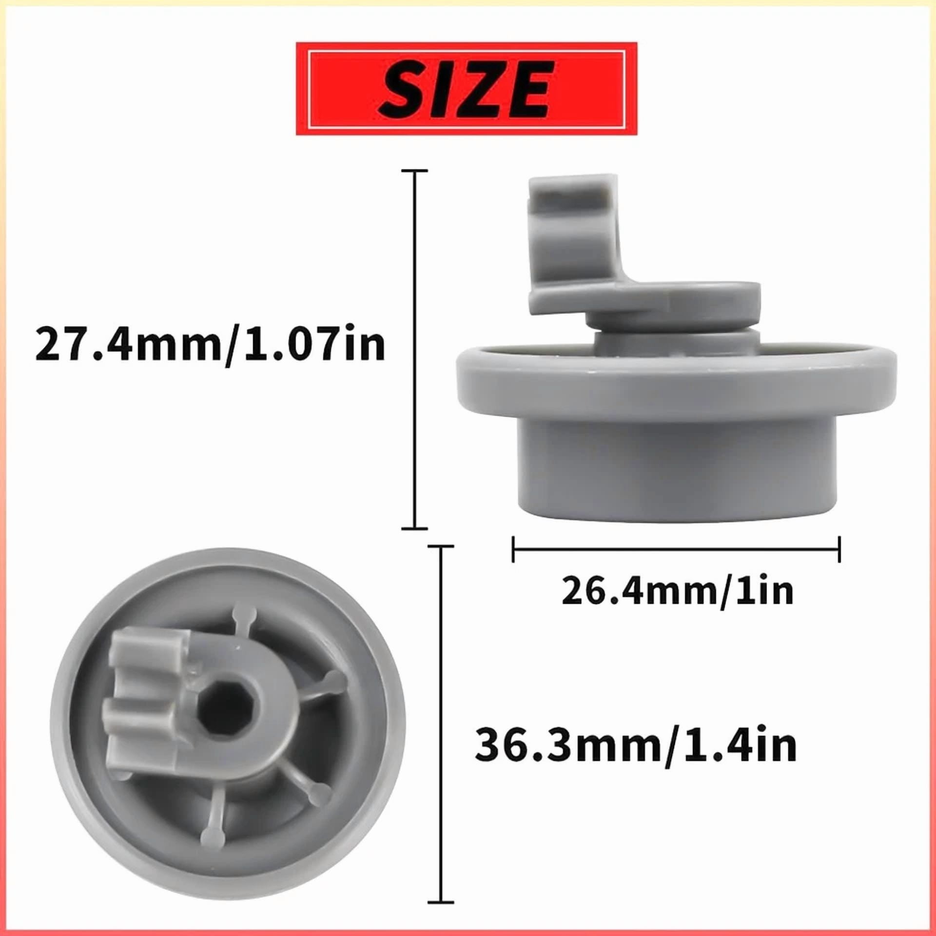 FLINT - 4581Dd3003B Dishwasher Lower Rack Wheel For Lg Ah3523051 Ap4437752 (4 Pack)