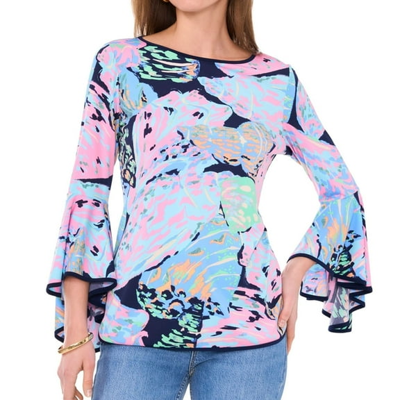 SAM AND JESS Womens Printed Tunic Blouse, Multicoloured, Small