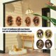 thumbnail image 2 of 1/12 Scale Doll House Decoration Iron Miniature Picture Frame with Cats And Rose Artwork Oil Painting Photo Frame 4PCS, 2 of 4