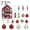 C, variant on Vikakiooze Christmas Ball Ornaments Christmas Ball Ornaments -73pcs Shatterproof Christmas Ornaments Set ,Multiple Styles Ornaments For Christmas Trees ,Also For Other Party Decoration Christmas Gifts