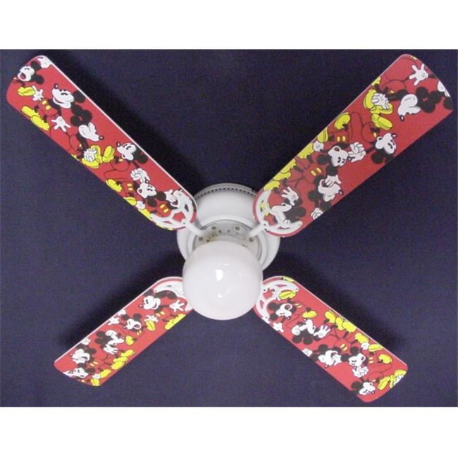 Ceiling Fan Designers 42fan Dis Dmm Disney Mickey Mouse No 1 42 In Com - Disney Themed Ceiling Lights