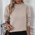 thumbnail image 6 of VONCOS Cable Sweaters for Women Warm Fall Winter Sweaters Crewneck Pullover Long Sleeve Tops, 6 of 8