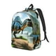 thumbnail image 1 of Balery Lake Forest Dinosaur A Mochila Clásica Impresa Básica para Viaje, Mochila Escolar Resistente al Agua, Mochila de Lona con Correas Ajustables-Small, 1 of 5