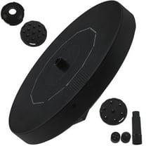 CIMAXIC Bird Bath Solar Fountain Black Metal Plastic 1Pc 5.1x5.1x2in