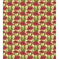 thumbnail image 3 of Ambesonne Flower Duvet Cover Sets, Gladiolus Pattern, 2-Twin, Yellow Coral and Green, 3 of 4