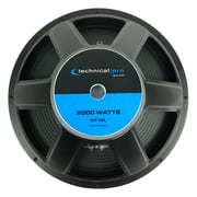 Technical Pro WF18L 18 2000w Raw Subwoofer Pro Sub Woofer, 3 Voice Coil