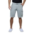 thumbnail image 4 of RAW X Mens Belted 12.5" Inseam Knee Length Cargo Shorts, Slate Grey, 42, 4 of 7