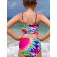 thumbnail image 5 of SILVERCELL Teens Little Girls Summer Swimsuits Bikini Set Adjustable Straps Two Piece Color Block Bathing Suit Swimwear, 8-14 Years, 5 of 7
