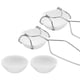 thumbnail image 1 of Juego de cuenco y taza para crisol de cerámica pequeño para derretir, incluye pinzas para látigo y mango, kit de crisol de cuarzo para derretir metal, 1 of 7