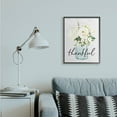 thumbnail image 3 of Stupell Industries Simple Thankful Phrase Over Country Floral Jar Framed Wall Art Design by Lettered and Lined, 11" x 14", Black Framed, 3 of 5