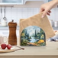 thumbnail image 6 of Haosy Napkin Holder for Table Acrylic Kitchen Paper Tissue Dispenser, Camping in Forest, 6 of 9