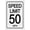 Warning Sign 4, variant on Speed Limit 55 Metal Sign 8"x12" Rust Free Aluminum - Indoor Outdoor Use for Fence Yard, Traffic Speed Sign