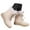 White, variant on Women's Mid Calf Winter Boots Outdoor Booties With Thick Comfortable Platform Heel Casual Shoes For Cold Weather