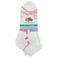 thumbnail image 3 of Fruit of the Loom CoolZone Ankle Socks for Women, White, Sizes 8-12 (6-Pack), 3 of 5