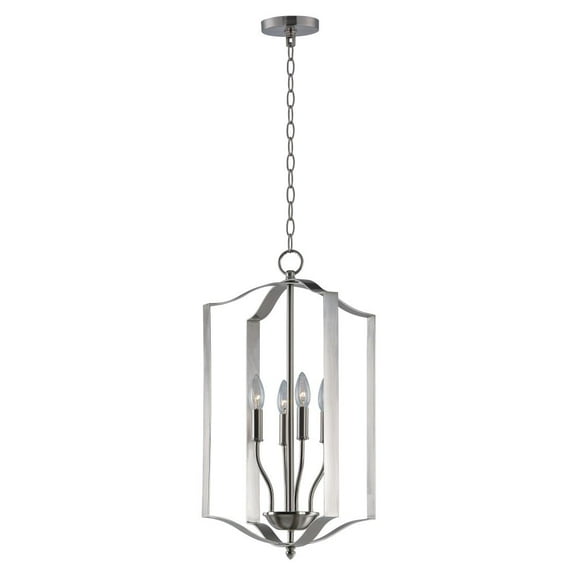 10036SN Maxim Lighting Provident-Four Light Pendant-15 Inches wide by 24 inches high-Satin Nickel Finish -Traditional Installation