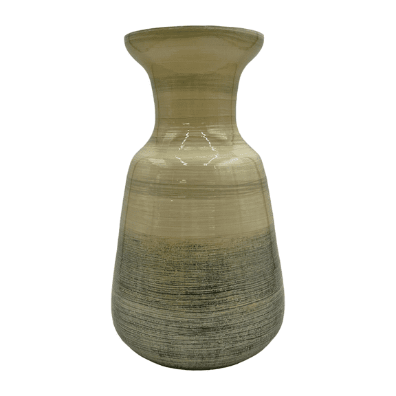 Small Grey Glass Decorative Vase