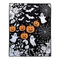 thumbnail image 2 of JuDWoC Halloween DIY Coloring Blanket Soft Flannel Fleece Blanket Gothic Ghost Blanket Colorable Halloween Throw Blanket for Couch Sofa Bed Decor 59.1*51.2in, 2 of 9
